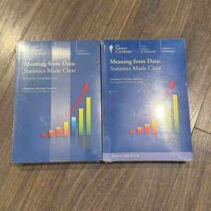 NWT The Great Courses Statistics Guidebook, transcript & dvd 2:12